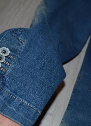 Приталенный джинсовый пиджак sorbino италия3 фото