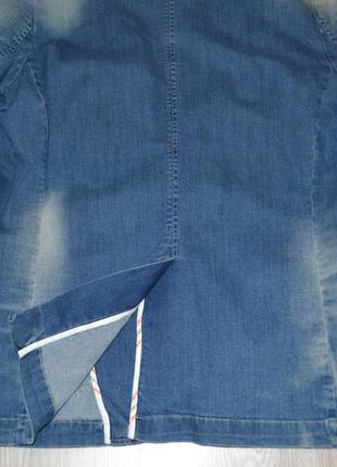 Приталенный джинсовый пиджак sorbino италия7 фото