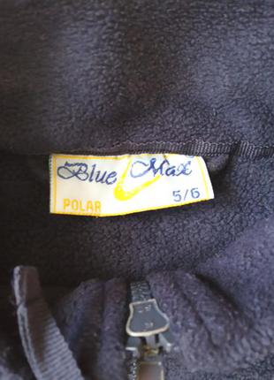 Очень теплая флисовая кофта blue max на 5-7 лет3 фото