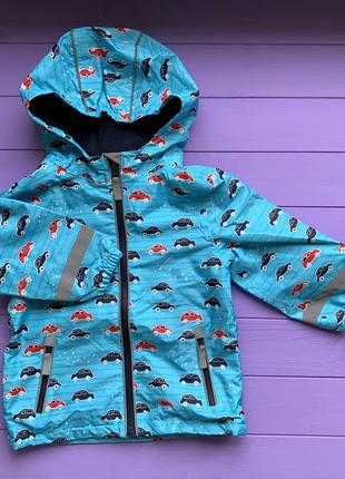 Куртка новая topolino голубая с машинками