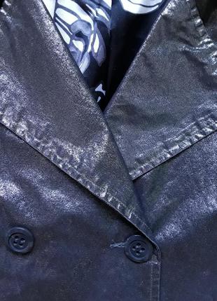 Крутой плащ с серебряным напылением от eddy's jackets,нидерланды3 фото