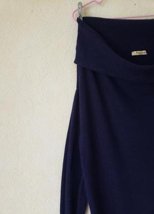 Люксовый удлиненный с шерстью свитер платье hetra италия.5 фото