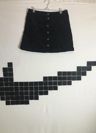Юбка молодёжная нарядная вельвет 40 размера