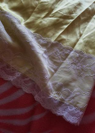 Нова лимонна ночнушка піжама пижама мереживо2 фото