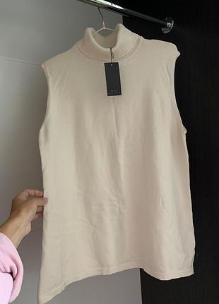 Жилет под горло новый свитер джемпер на рубашку