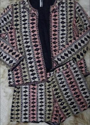 Оригинальный костюм шорты жакет пиджак4 фото
