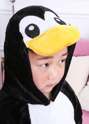Піжама плюшева дитяча кигуруми пінгвін для хлопчиків і дівчаток5 фото