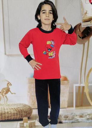 Турция 🇹🇷 тёплые пижамы на флисе для деток 👫2 фото