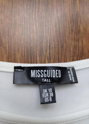 Базовий білий боді missguided tall4 фото