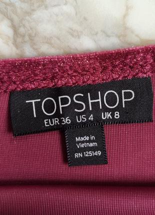 Красивый бархатный боди topshop.5 фото