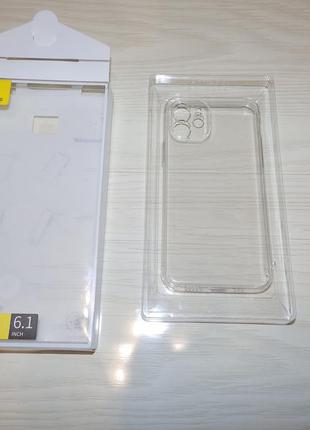 Чохол baseus simple tpu (transparent) для iphone 12 ( 6.1 ) з захистом об'єктива камери5 фото