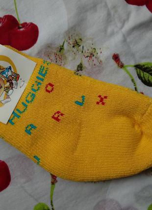 Махрові шкарпетки 1-3 міс2 фото