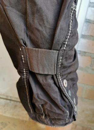 Льняные джинсы укороченные бриджи лен шорты marithe francois girbaud средняя посадка4 фото