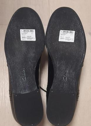 Туфли кожаные женские оксфорды броги clarks3 фото
