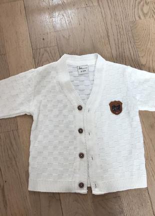 Нарядний кардиган на 9-12 міс