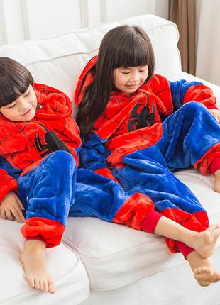 Кигуруми піжама дитяча цілісна людина павук для хлопчиків і дівчаток