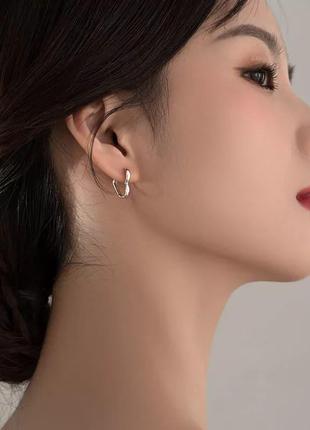 Серьги сердечки милые сережки сердце 4