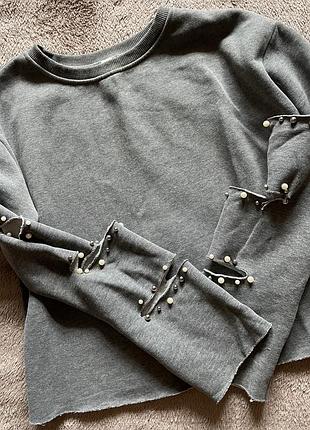 Худі на флісі з декором