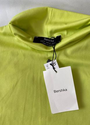 Яркий неоновый боди bershka с стоячими плечами4 фото