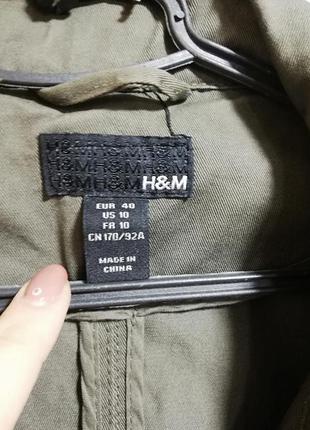 Курточка цвета хаки известного бренда6 фото