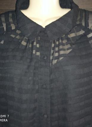 Черное плиссированное платье-рубашка миди  р.56 + подарок5 фото