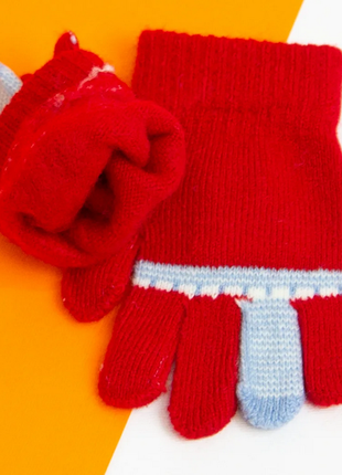 Перчатки для малышей на 1 - 2 - 3 года зимние2 фото