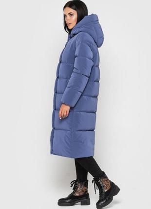Женский зимний пуховик, зимнее пальто из ткани с эффектом бархат3 фото