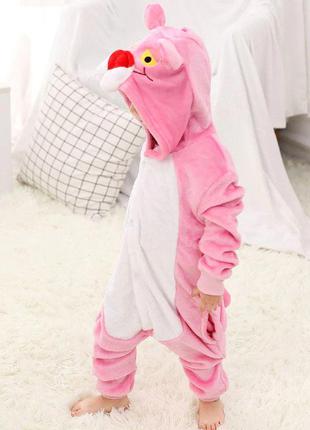 Кігурумі піжама цілісна дитяча рожева пантера піжамка для дівчаток2 фото