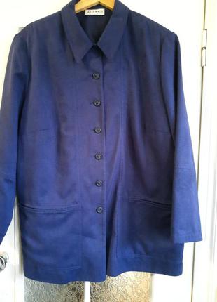 Яскравий піджак, жакет, блайзер жакет-сорочка. великий розмір, батал. вінтаж mark wald 54 р.