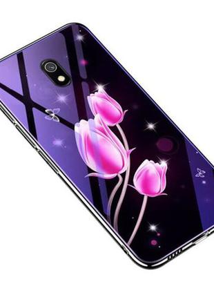 Tpu+glass чехол fantasy с глянцевыми торцами для xiaomi redmi 8a