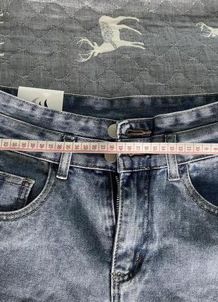 Стильные джинсовые женские шорты с завышенной талией3 фото