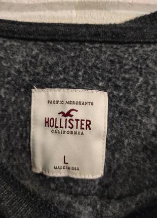 Стильный кроптоп, реглан, укороченная кофта от бренда hollister 8