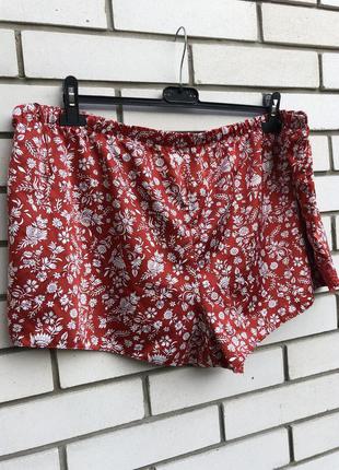 Атласні,домашні шортики з мереживом великого розміру батал marks and spencer