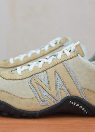 Женские кожаные кроссовки песочного цвета merrell, 40 размер. оригинал6 фото