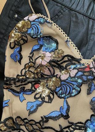 Нарядное боди topshop