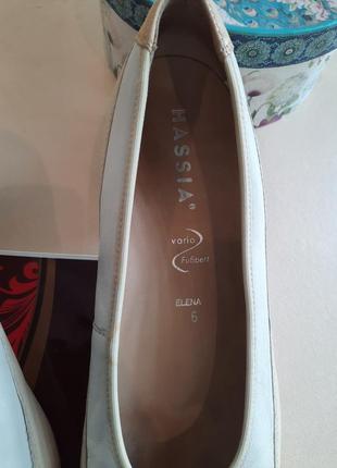Стильні брендові повністю шкіряні туфлі hassia, розмір 40/415 фото