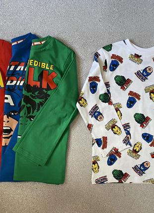 Реглан, кофта, лонгслив, футболка з довгим рукавом, з супергероями george5 фото