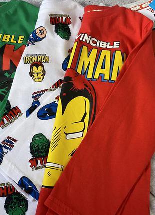 Реглан, кофта, лонгслив, футболка з довгим рукавом, з супергероями george8 фото