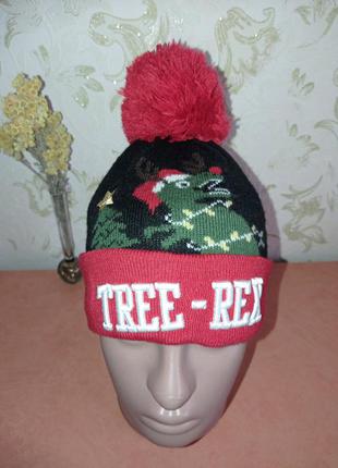 Шапка новогодняя tree-rex2 фото