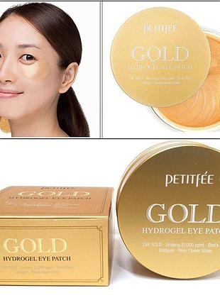 Гидрогелевые патчи для век petitfee gold 5+ deals eye patch3 фото