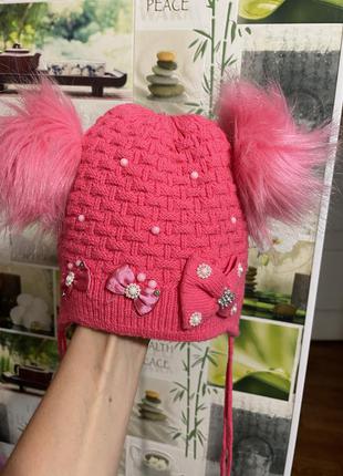 Шапка шерсть  теплющая