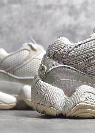 Кроссовки adidas yeezy 500 “bone white”5 фото