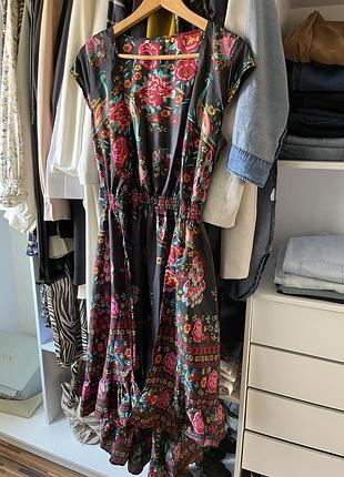 Пляжное платье накидка парео