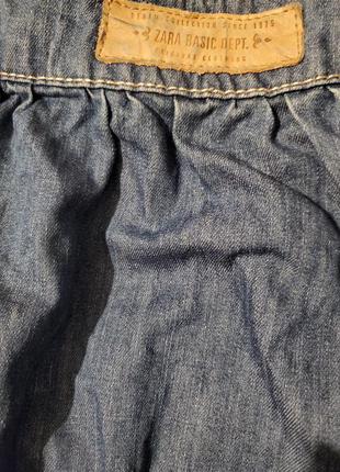 Юбка джинсовая на пуговицах3 фото
