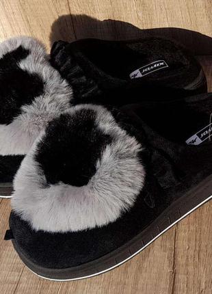 Хутряні кімнатні капці jomix