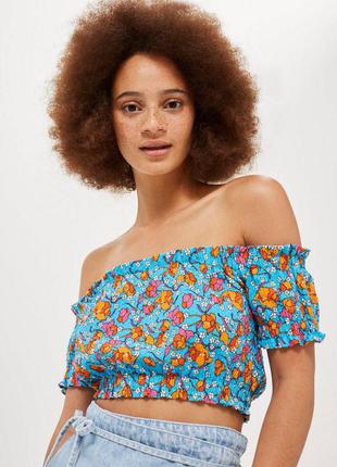 Топ с открытыми плечами zara h&m topshop