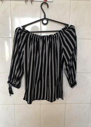 Блуза в полоску zara