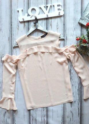 Блуза з хвилями рюшами zara zara zara