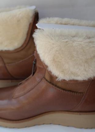 Ugg натуральные новые кожанные ботинки сапоги 35 36 оригинал4 фото