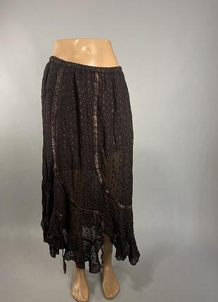 Спідниця вінтажна kushi, індія, міді